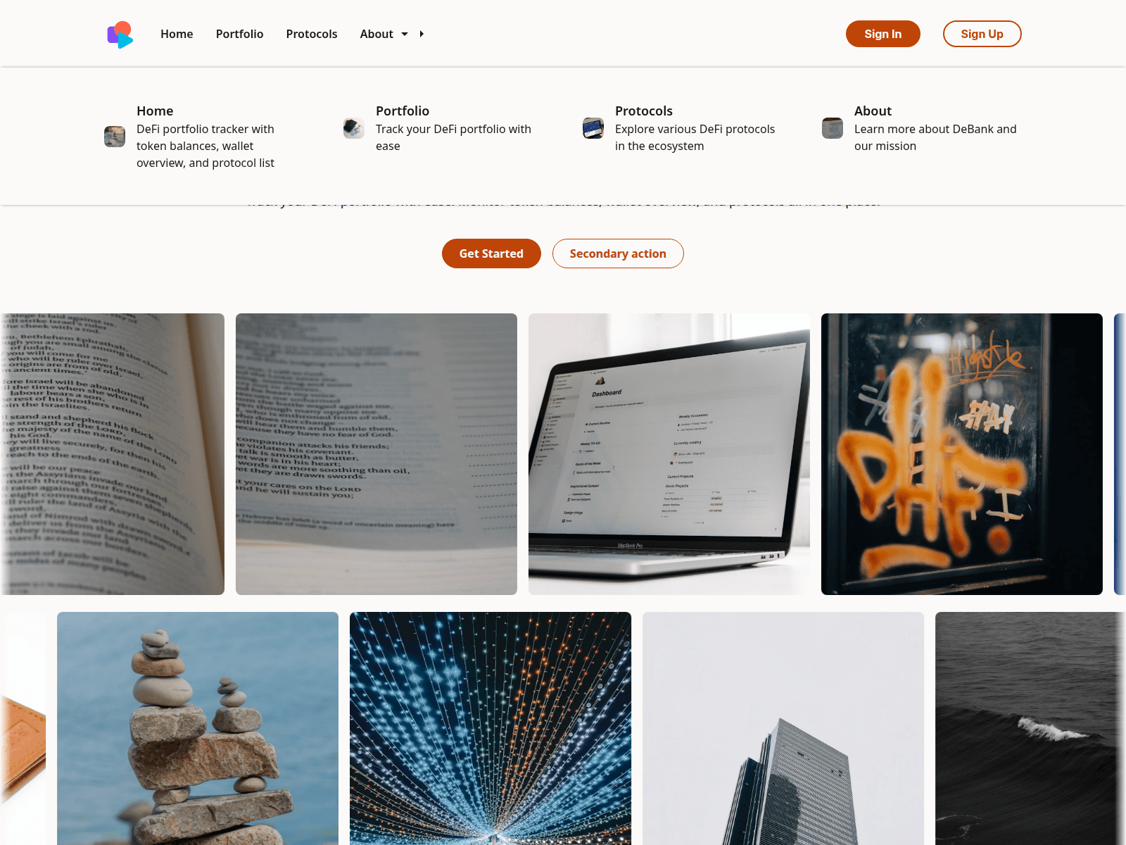 Screenshot of debank.team