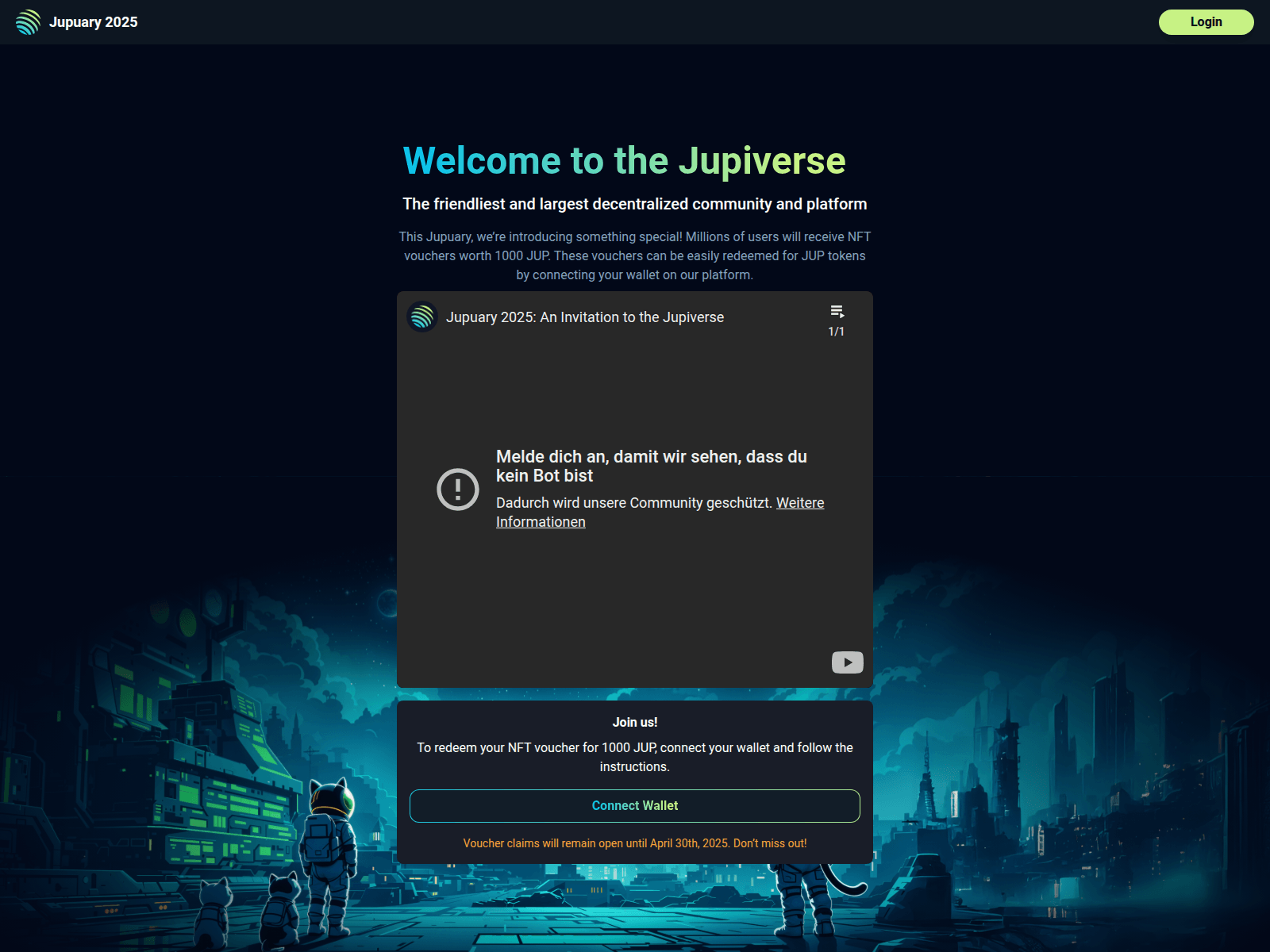 Screenshot of jupnft.com