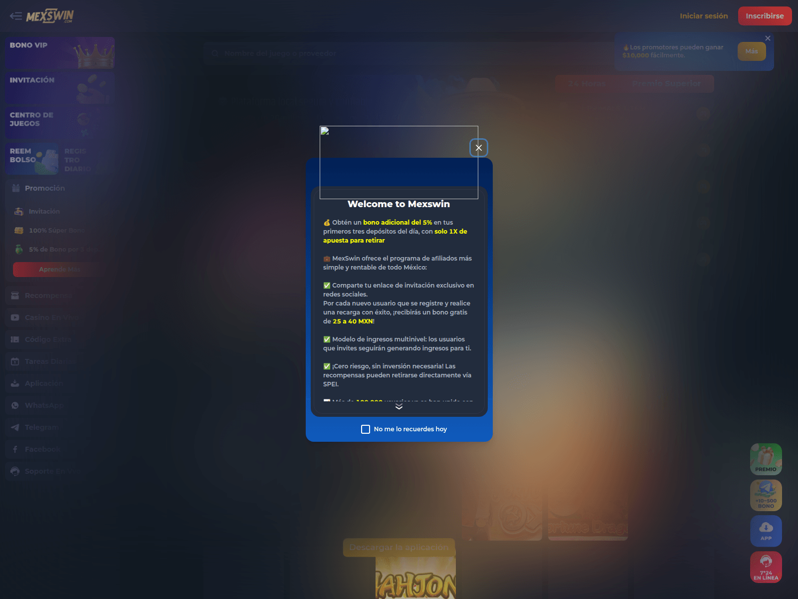 Screenshot of mexswinh.top
