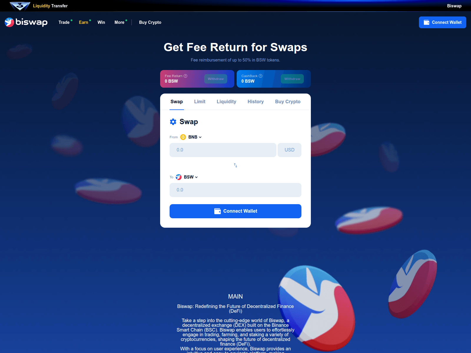 Screenshot of biswapv1.org
