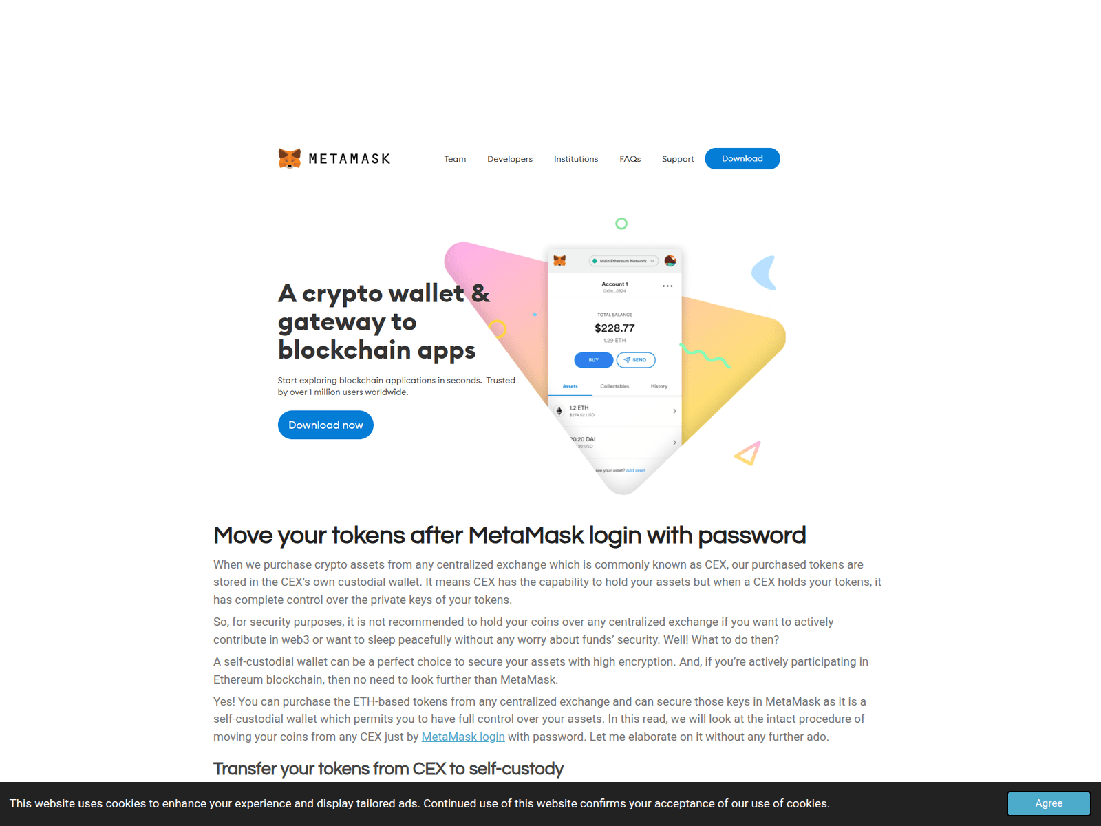 Screenshot of metamaskkslogiinn.webador.com