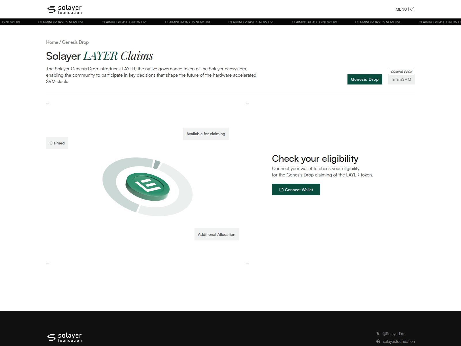 Screenshot of solayerlabs.foundation