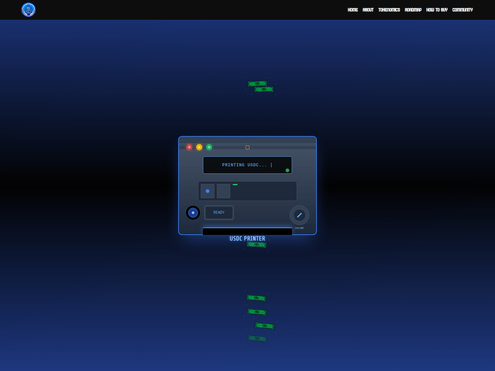 Screenshot of usdcprinter.xyz