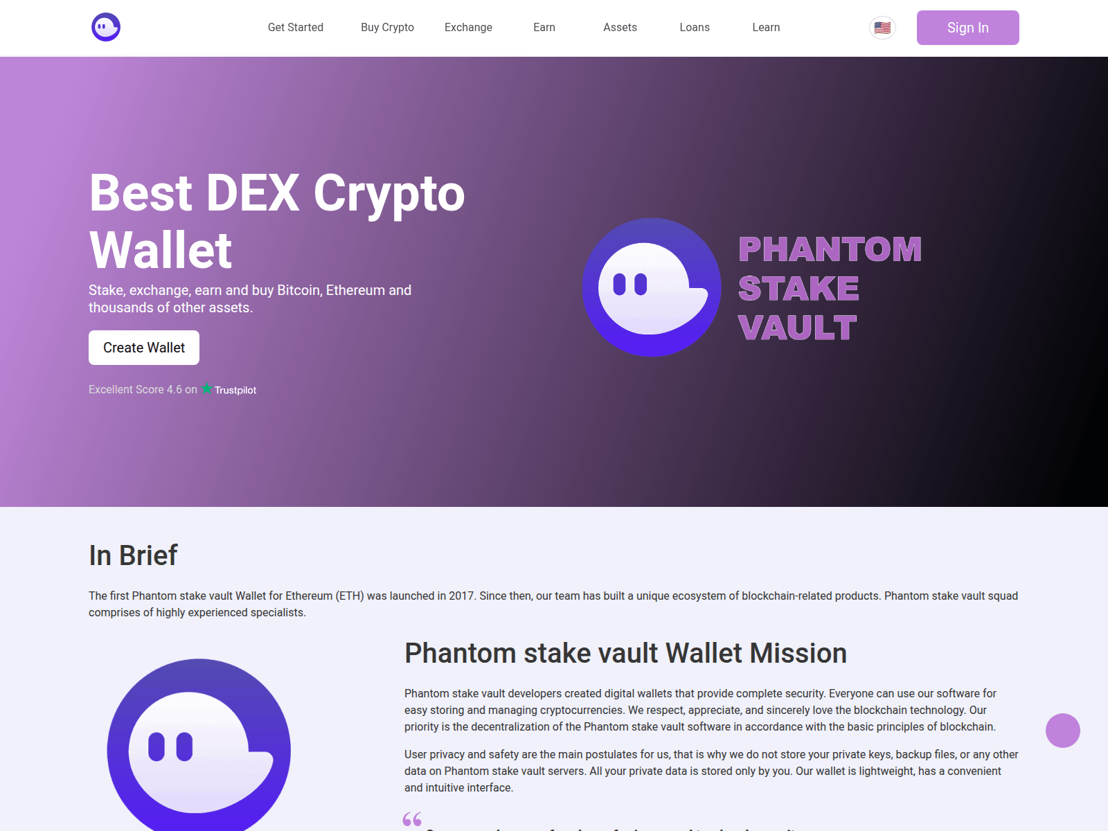 Screenshot of phantomstakevault.com.prime-vaultaccess.com