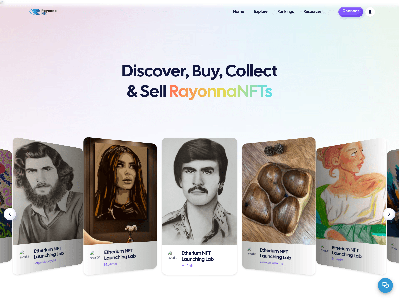 Screenshot of rayonnanft.com