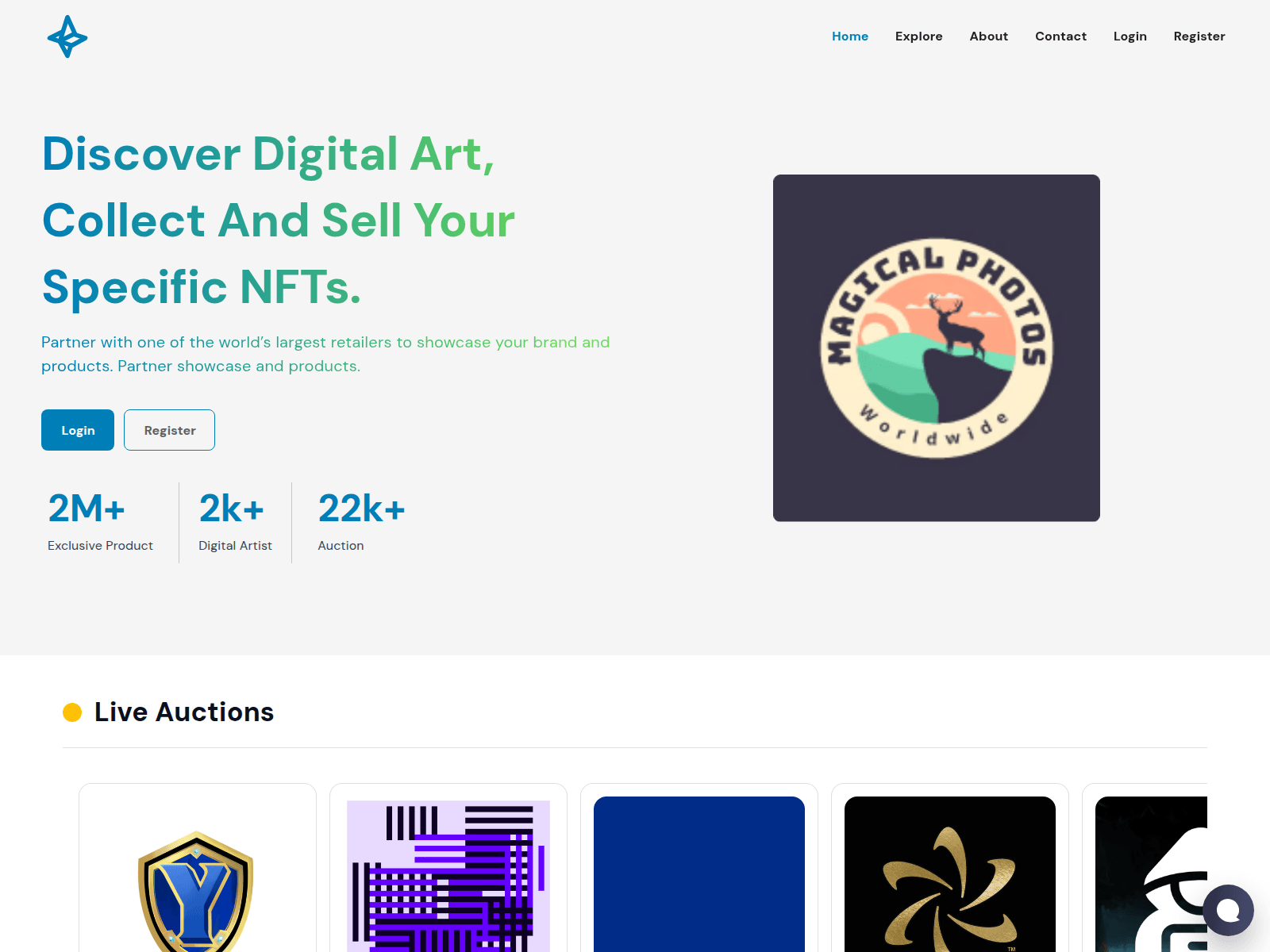 Screenshot of nftchainer.com