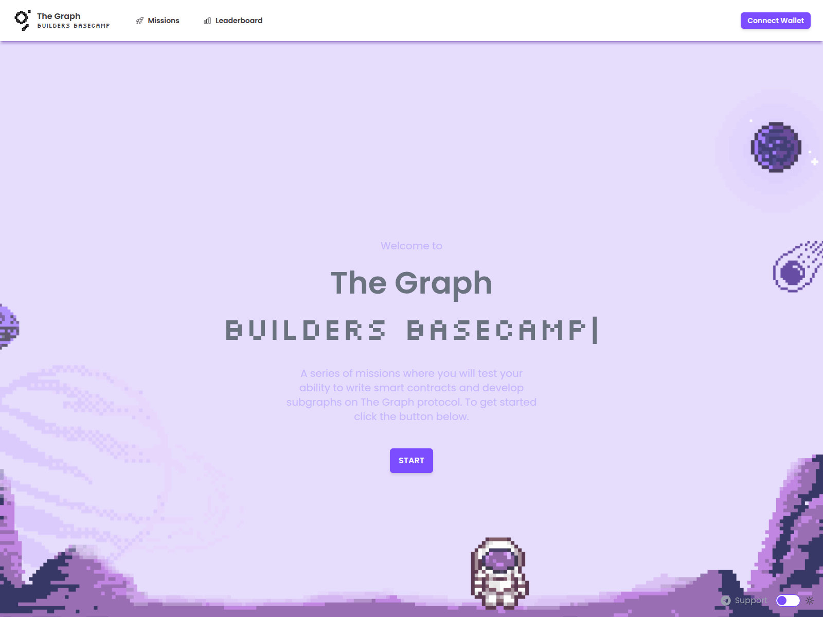 Screenshot of thegraph.basecamp.sh