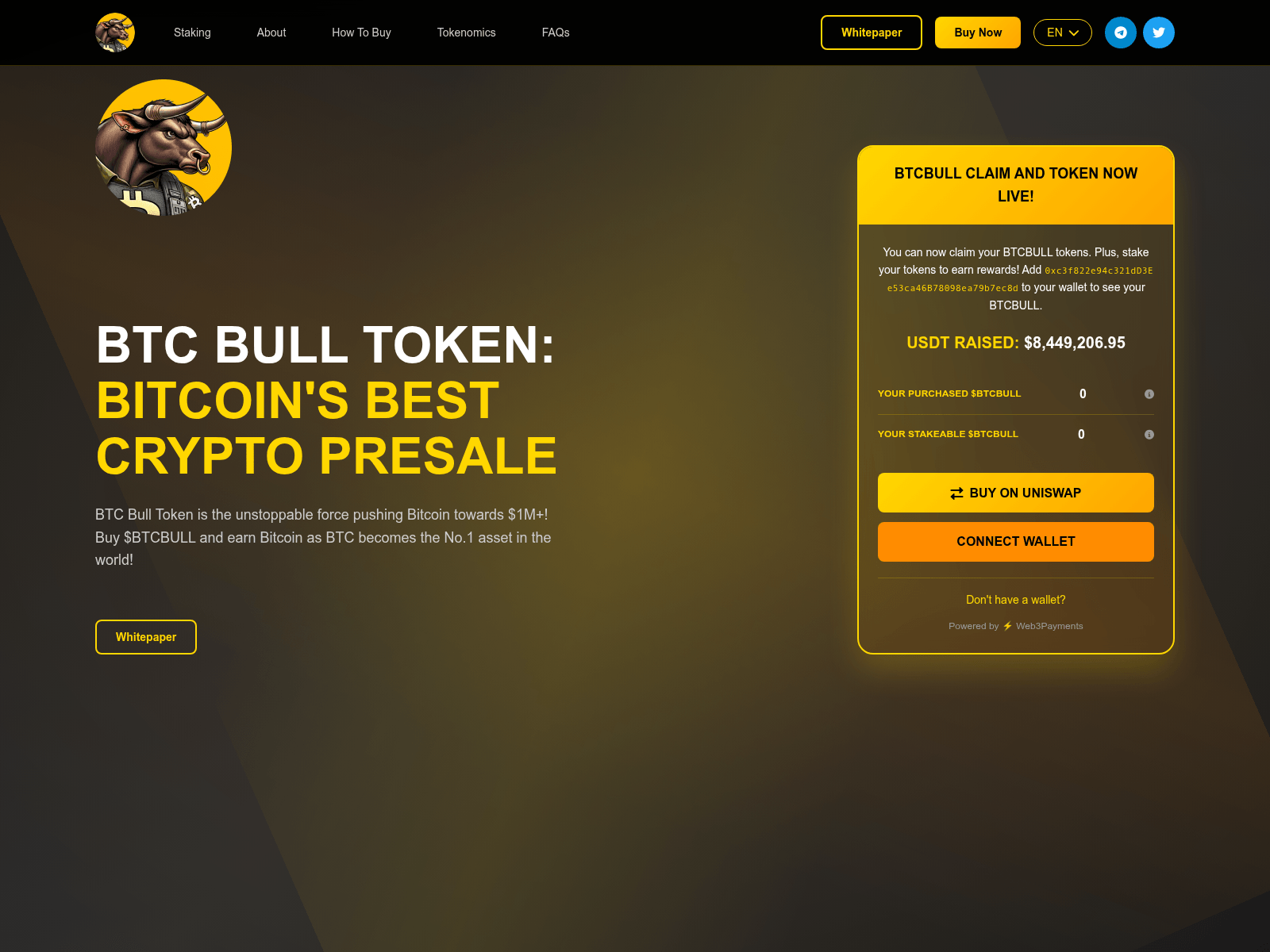 Screenshot of btcbull-claim.com