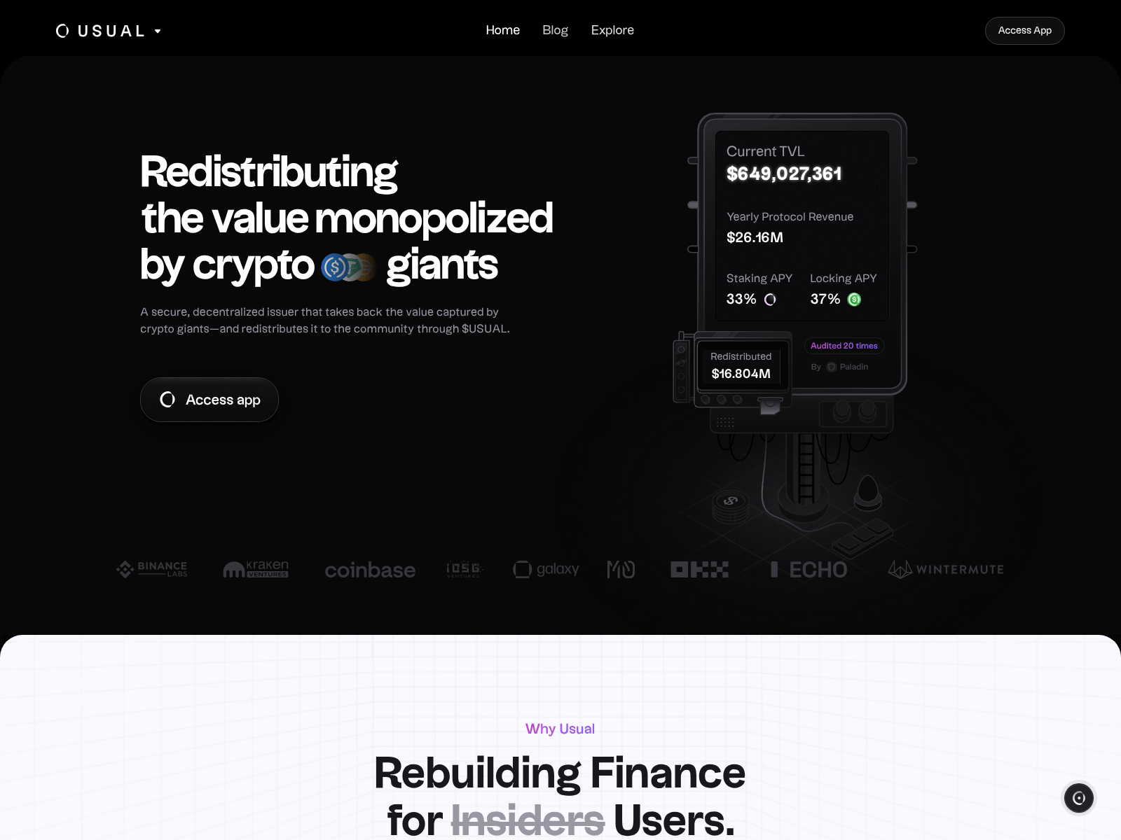 Screenshot of usual.money