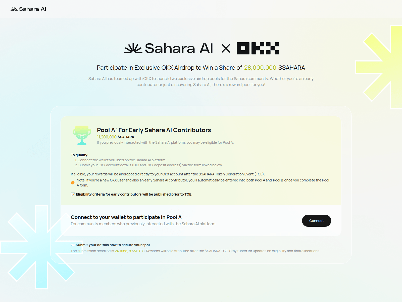 Screenshot of saharaai.co