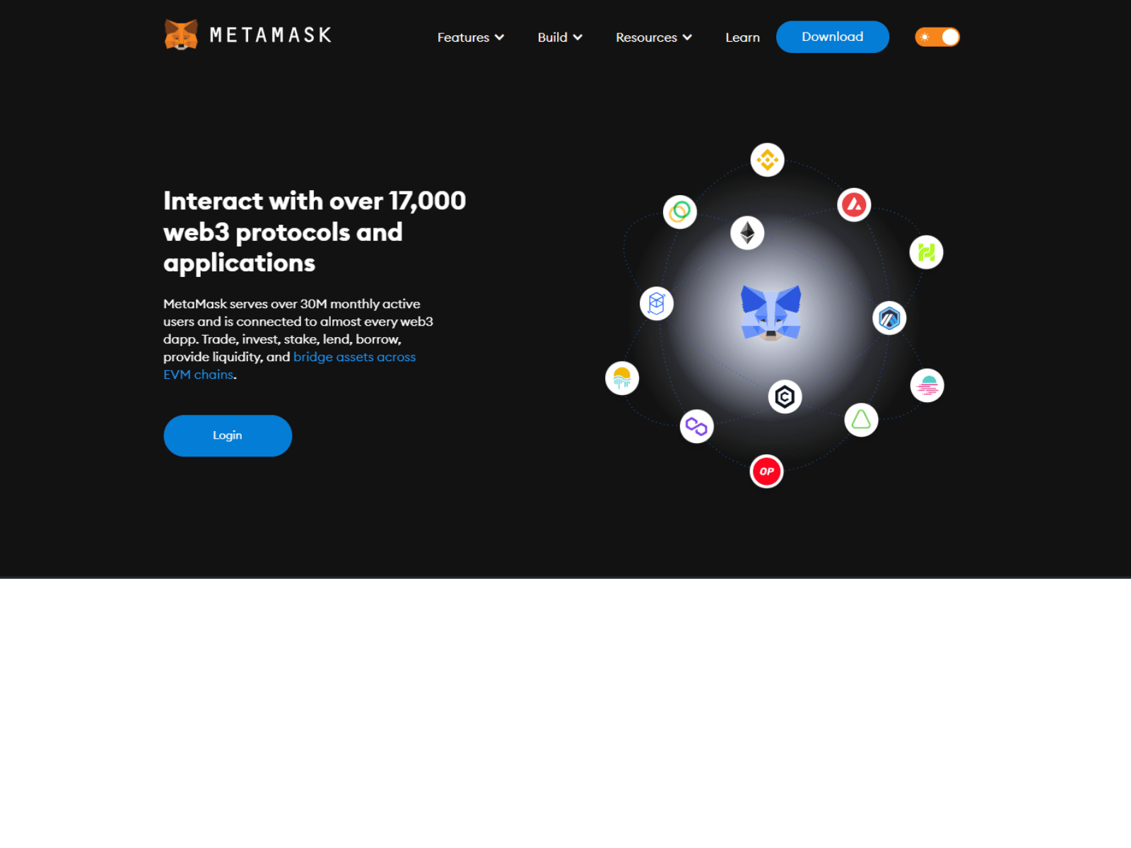 Screenshot of metamasklogiinu.webflow.io