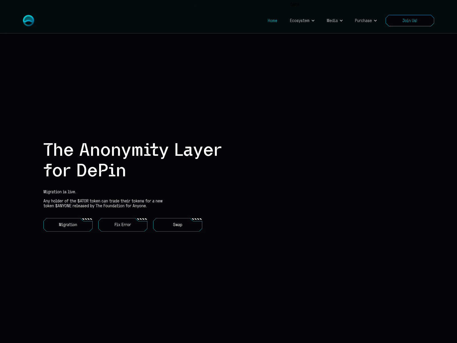 Screenshot of migrateanyone.live