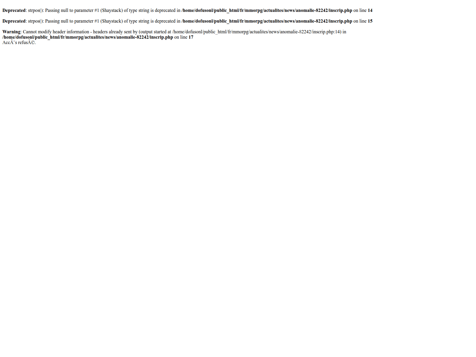 Forensic screenshot of dofus.online