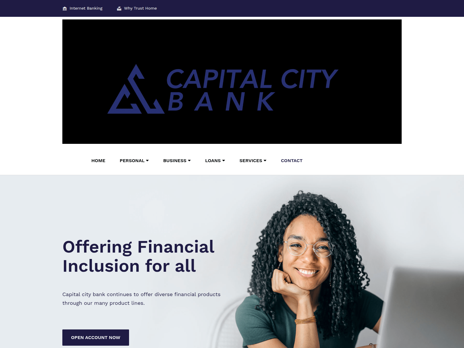 Screenshot of capitalcity-bnk.com