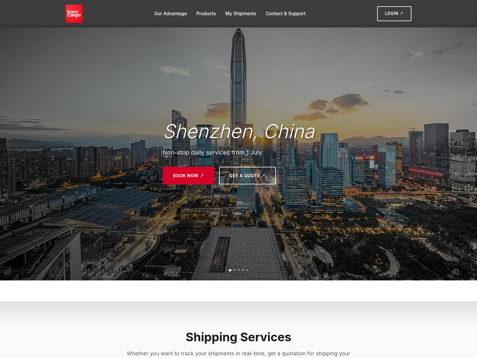 Screenshot of eazycargo.world