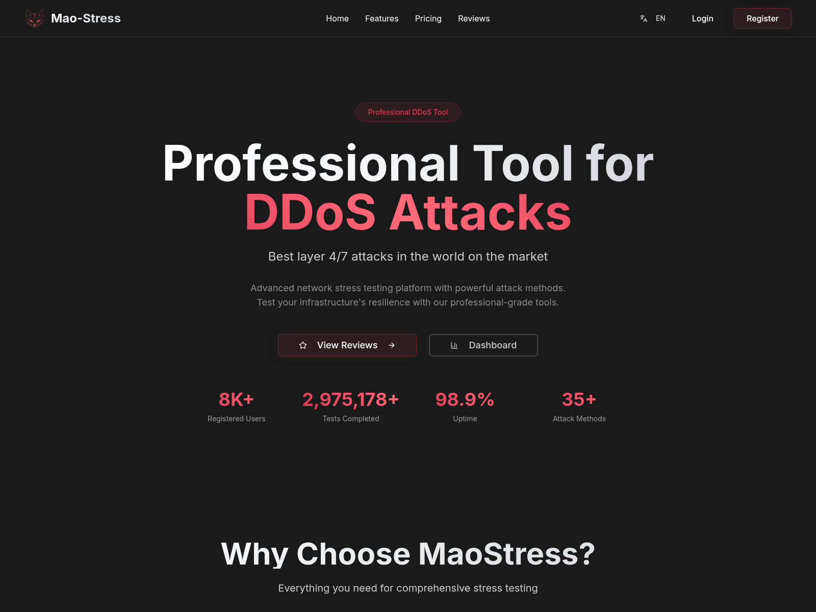 Screenshot of mao-stress.su