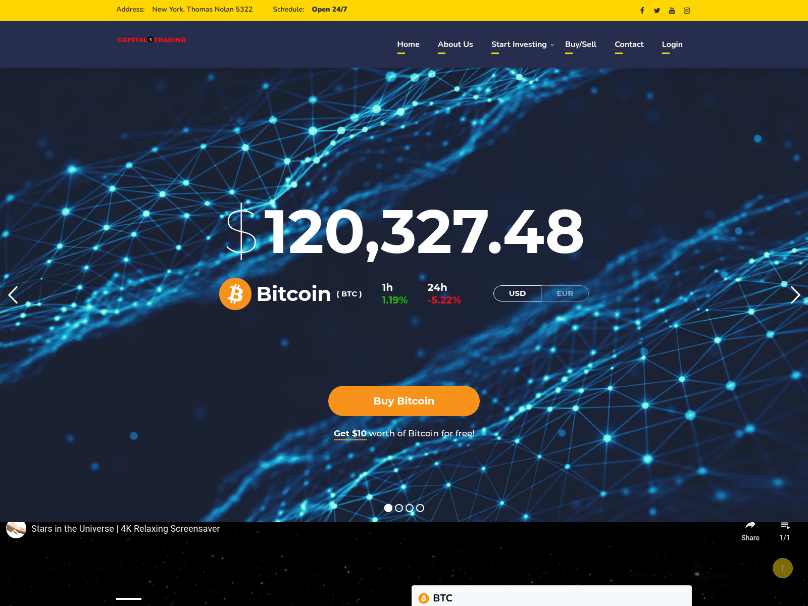 Screenshot of capital1trading.com
