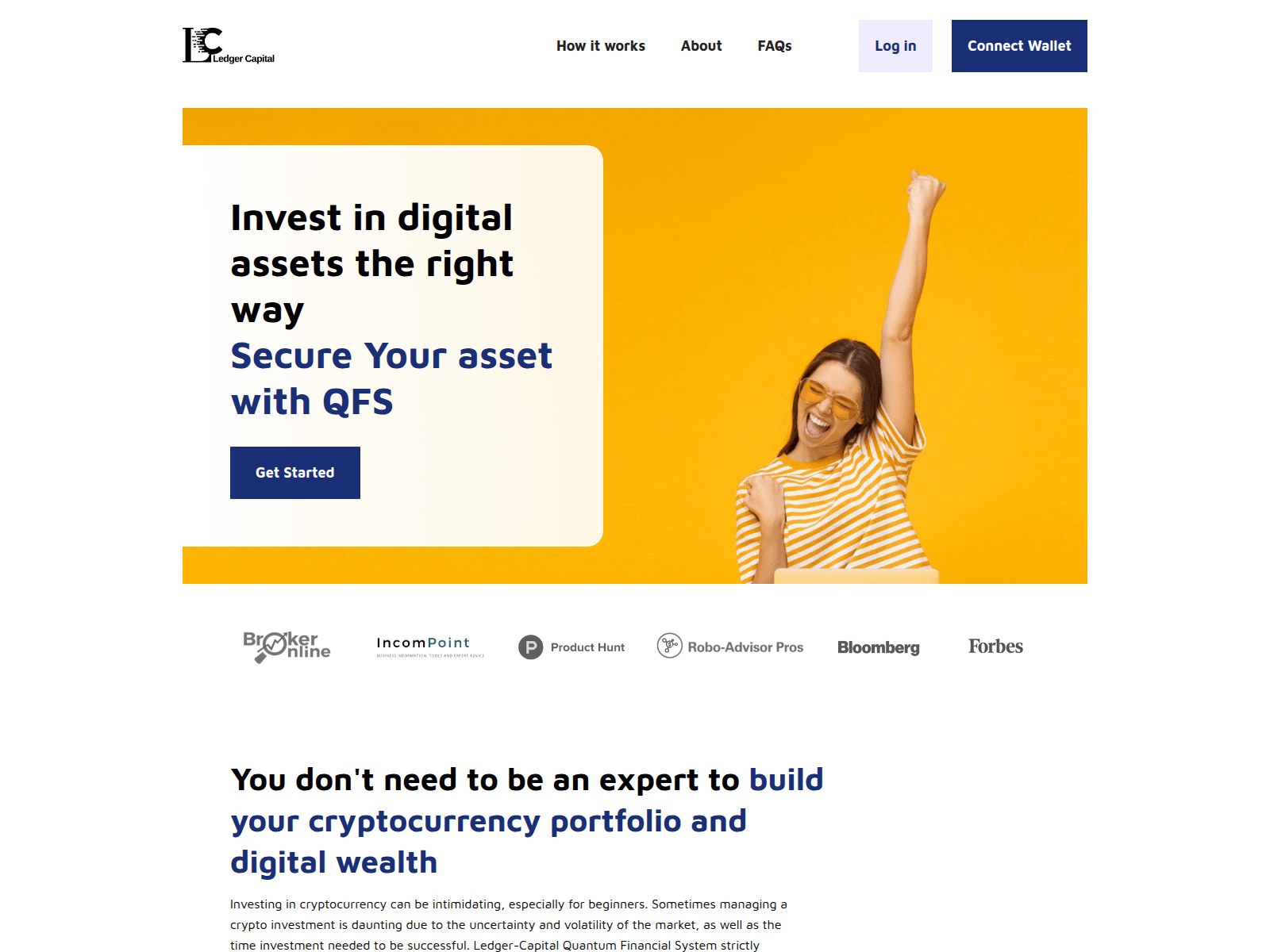 Screenshot of securechainwallet.com