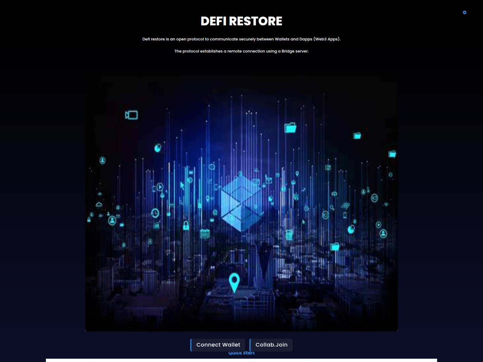 Screenshot of defidappsrestore.web.app