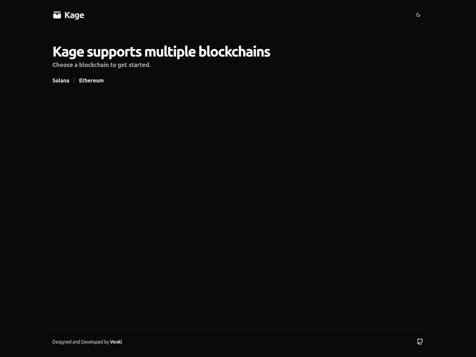 Screenshot of wallet-kage.vercel.app