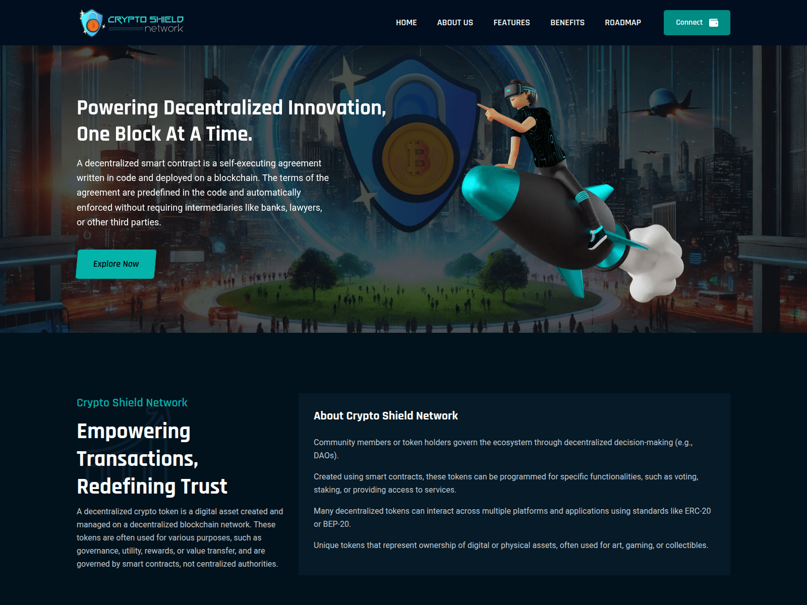 Screenshot of cryptoshieldnetwork.com