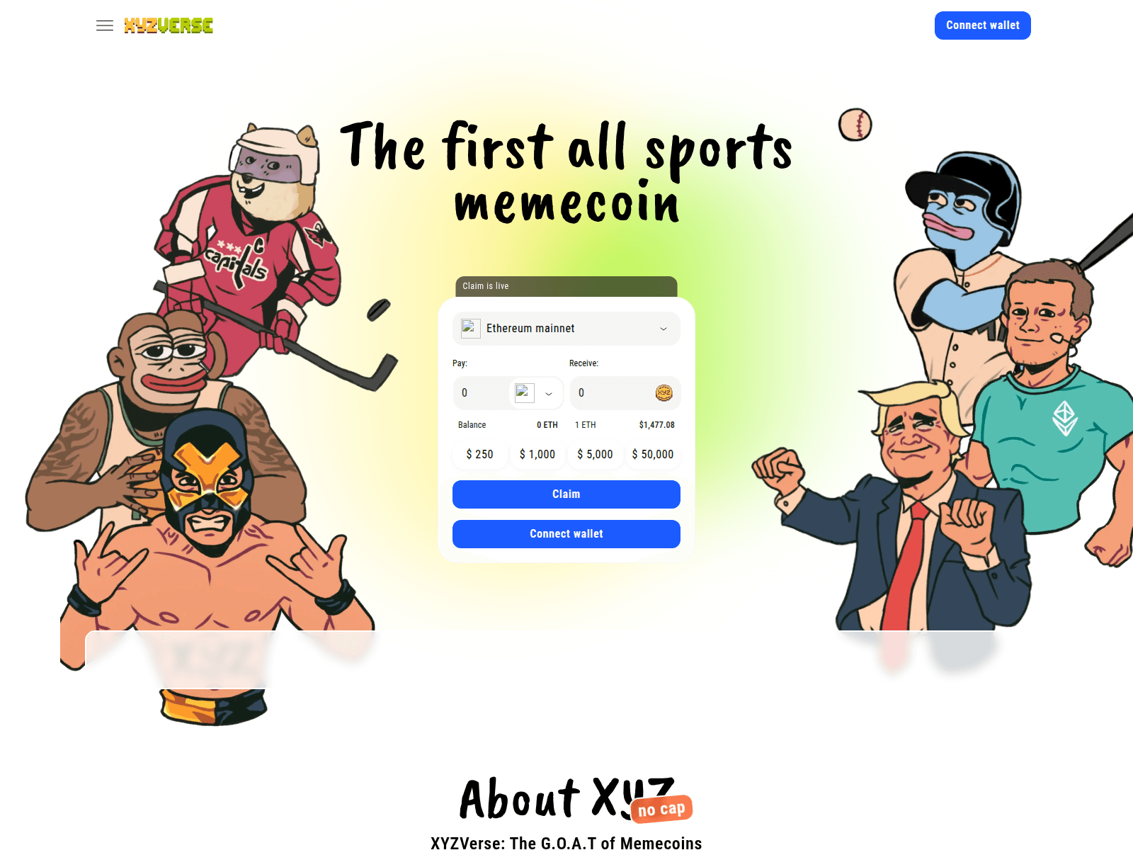 Screenshot of xyzverse-claim.web.app