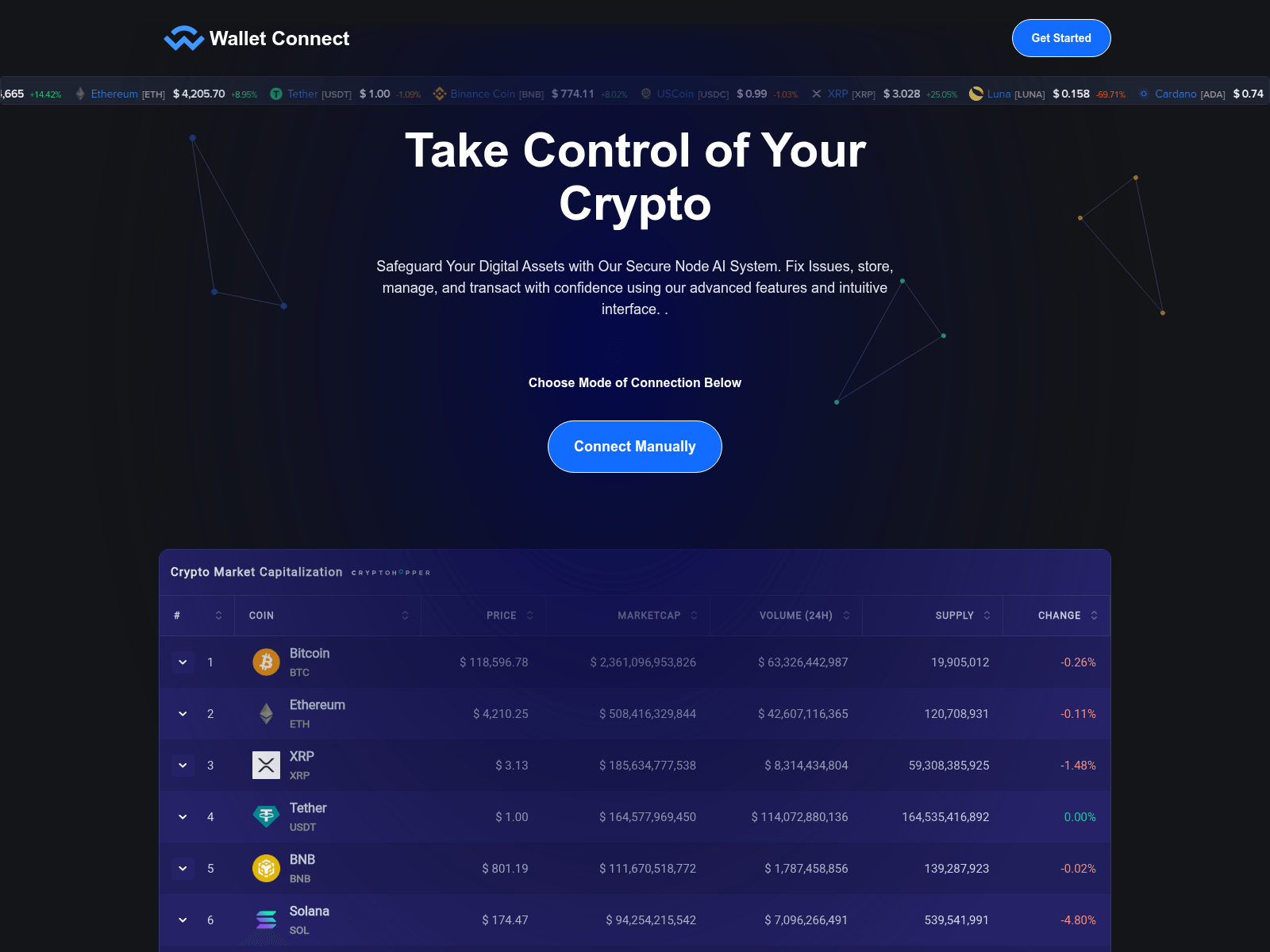 Screenshot of dappaccess.firebaseapp.com