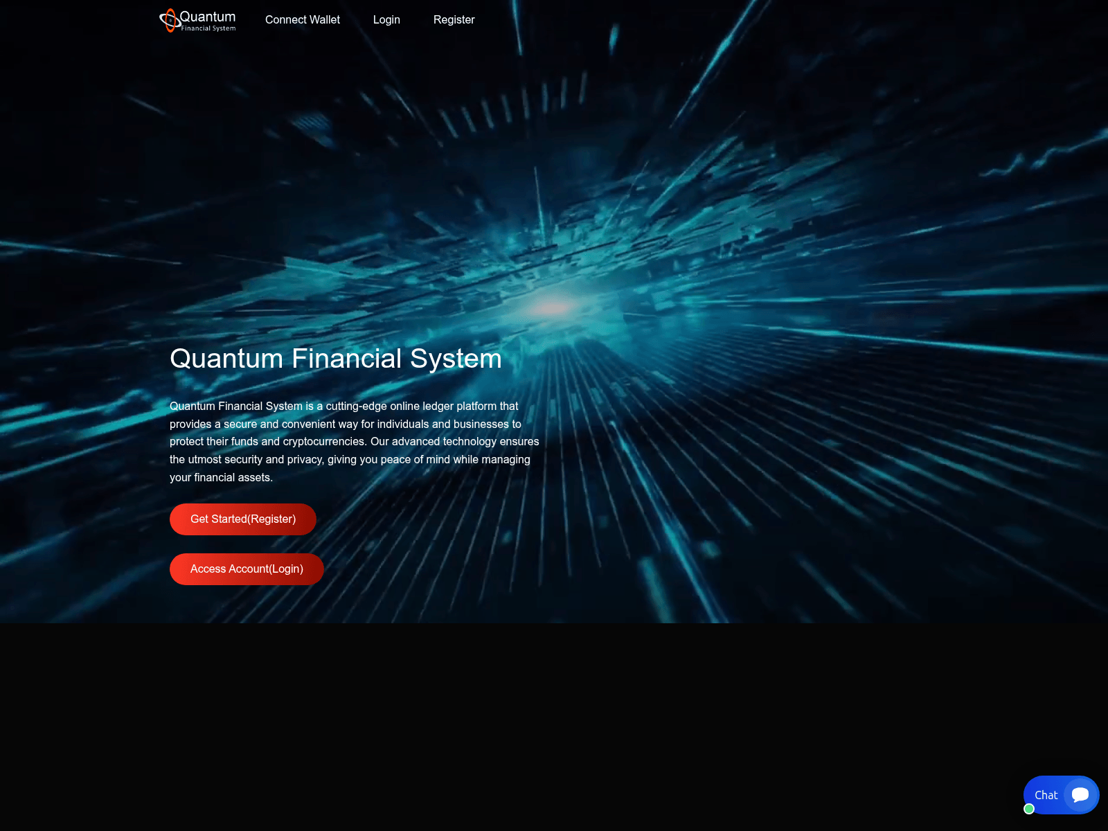 Screenshot of qfsecureassets.com