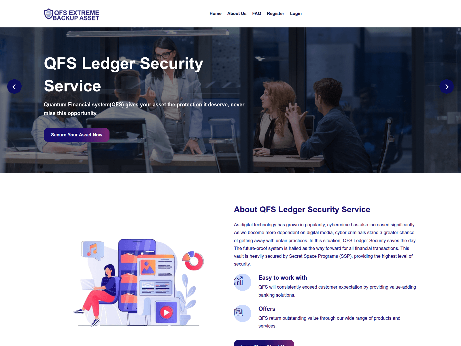 Forensic screenshot of qfsextremebackupasset.org