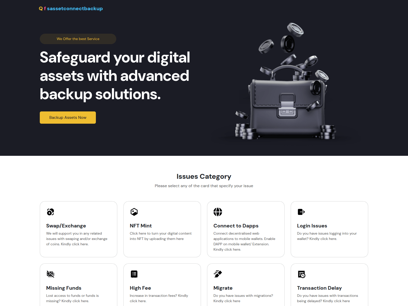 Screenshot of qfsassetsphrasebackup.com