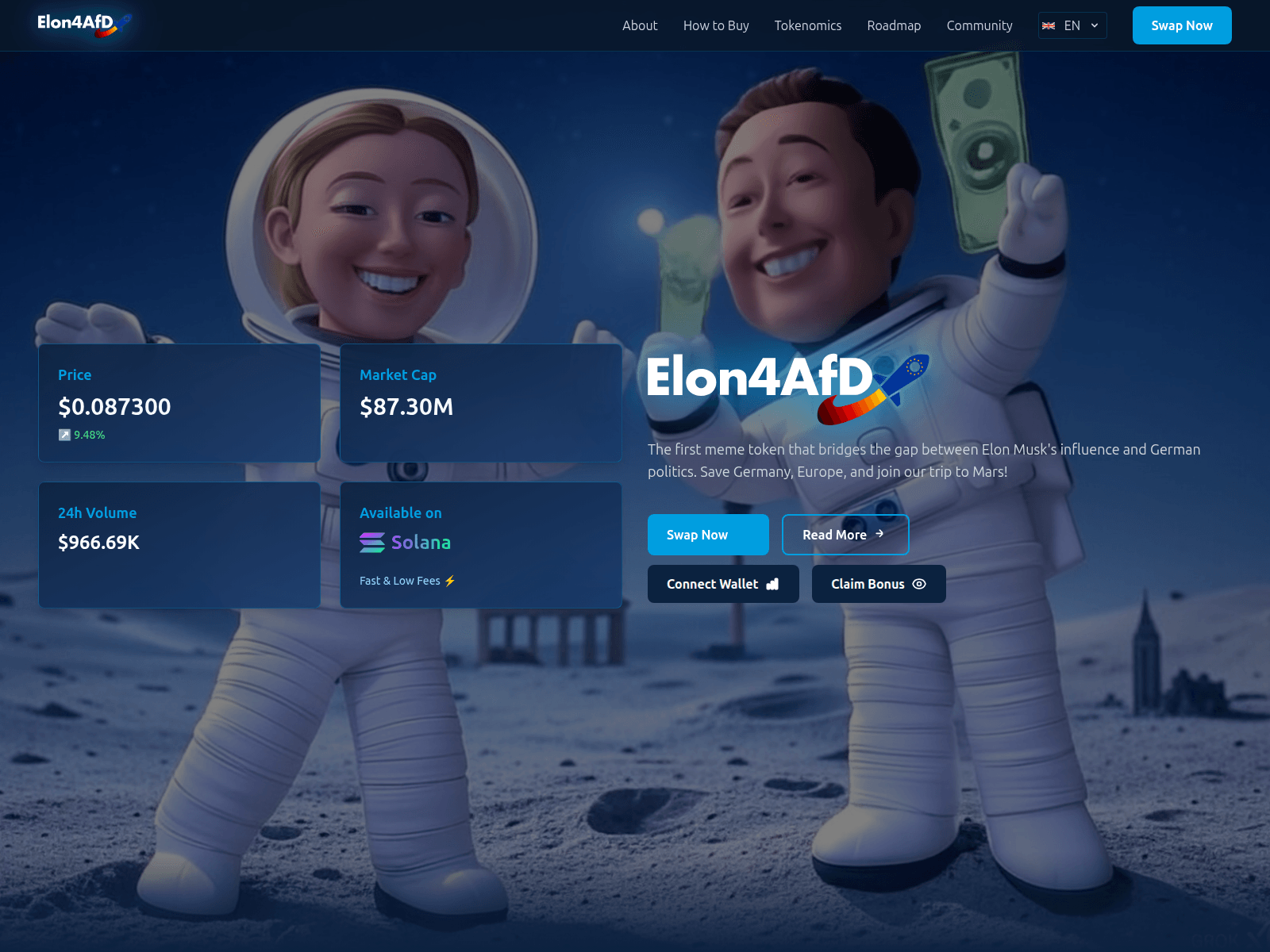 Screenshot of elon4afdclaim.meme