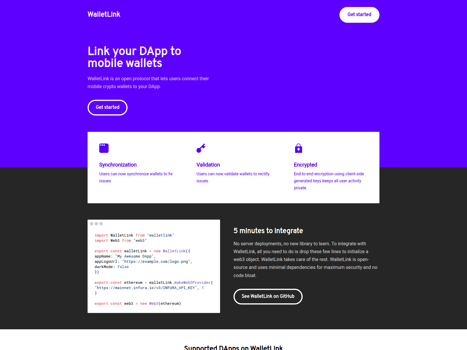 Screenshot of walletdappserverupdate.com