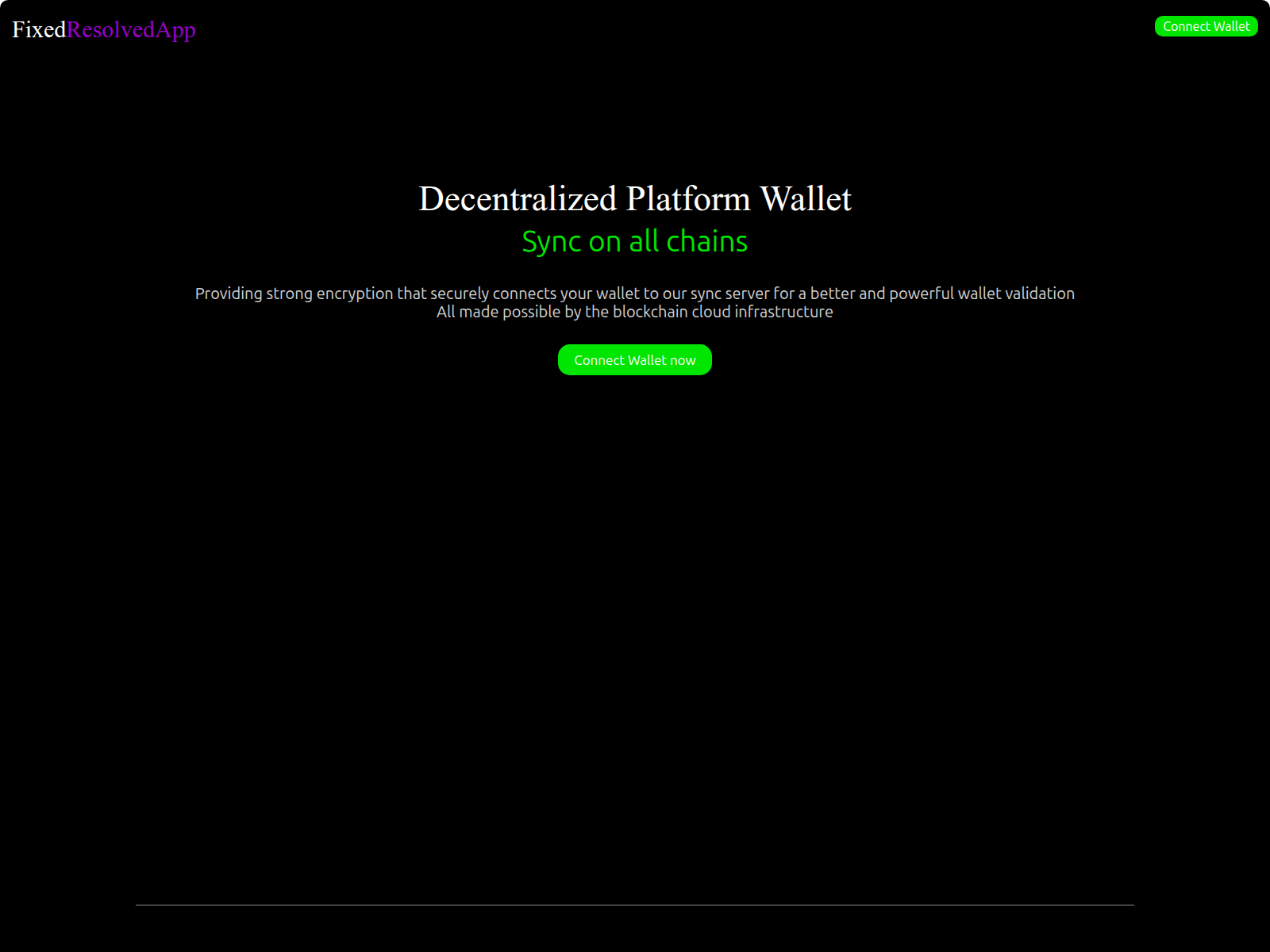 Screenshot of fixedresolvedapp.com