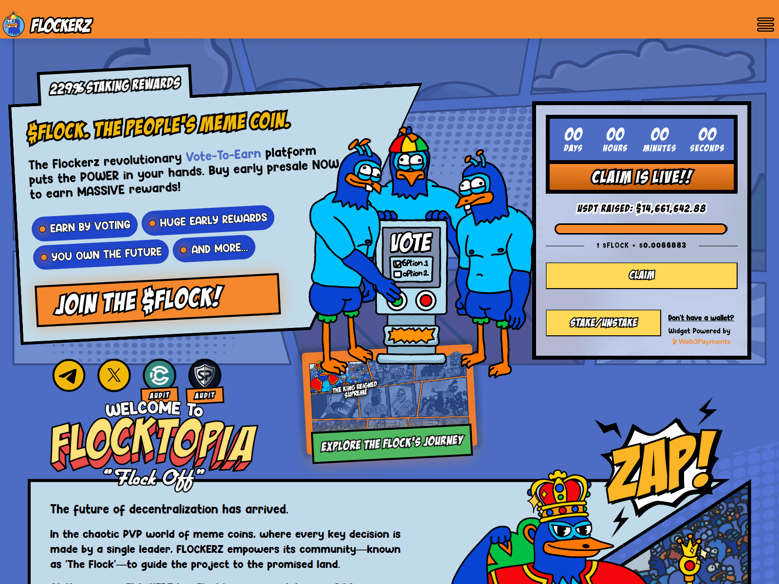 Forensic screenshot of claims-flockerz.com