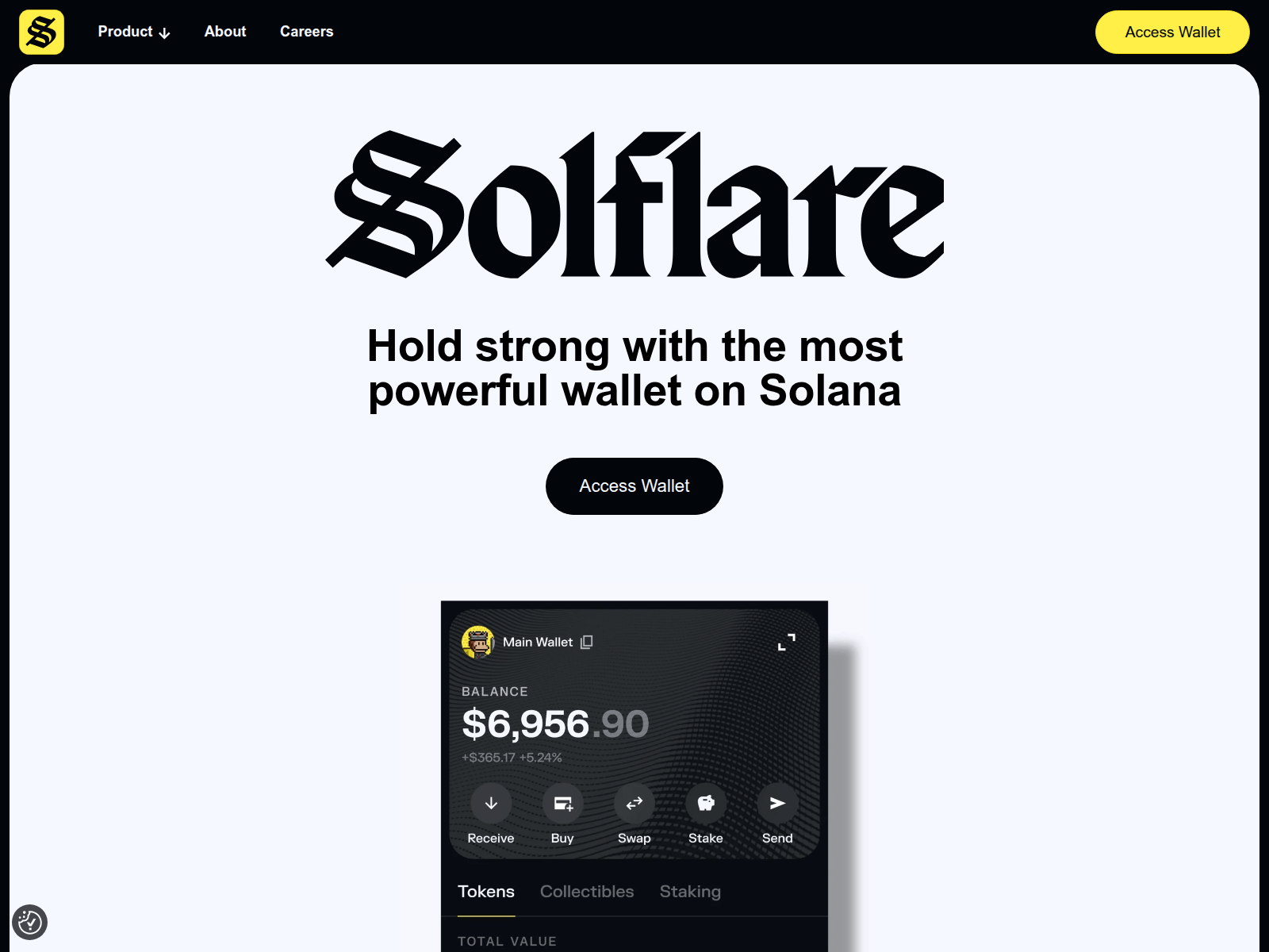 Screenshot of solflarewebextension.net