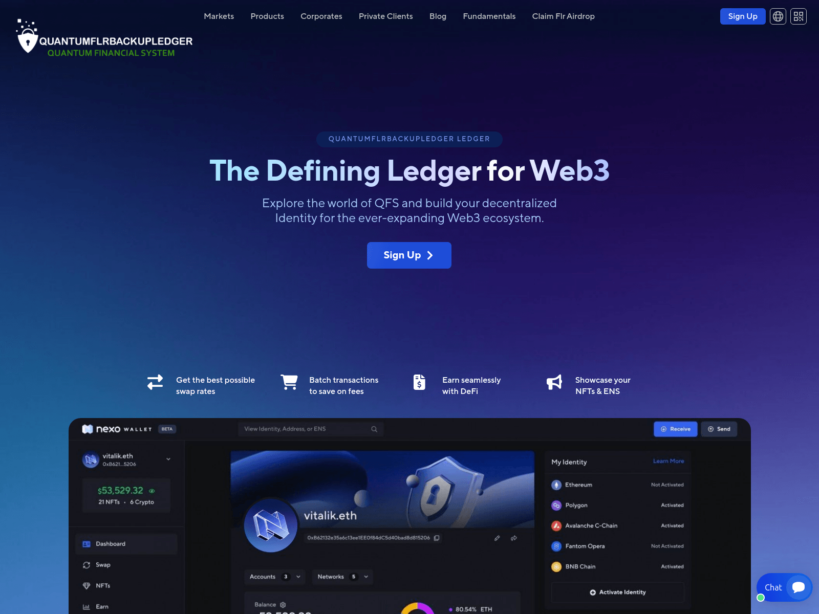 Screenshot of quantumflrbackupledger.com