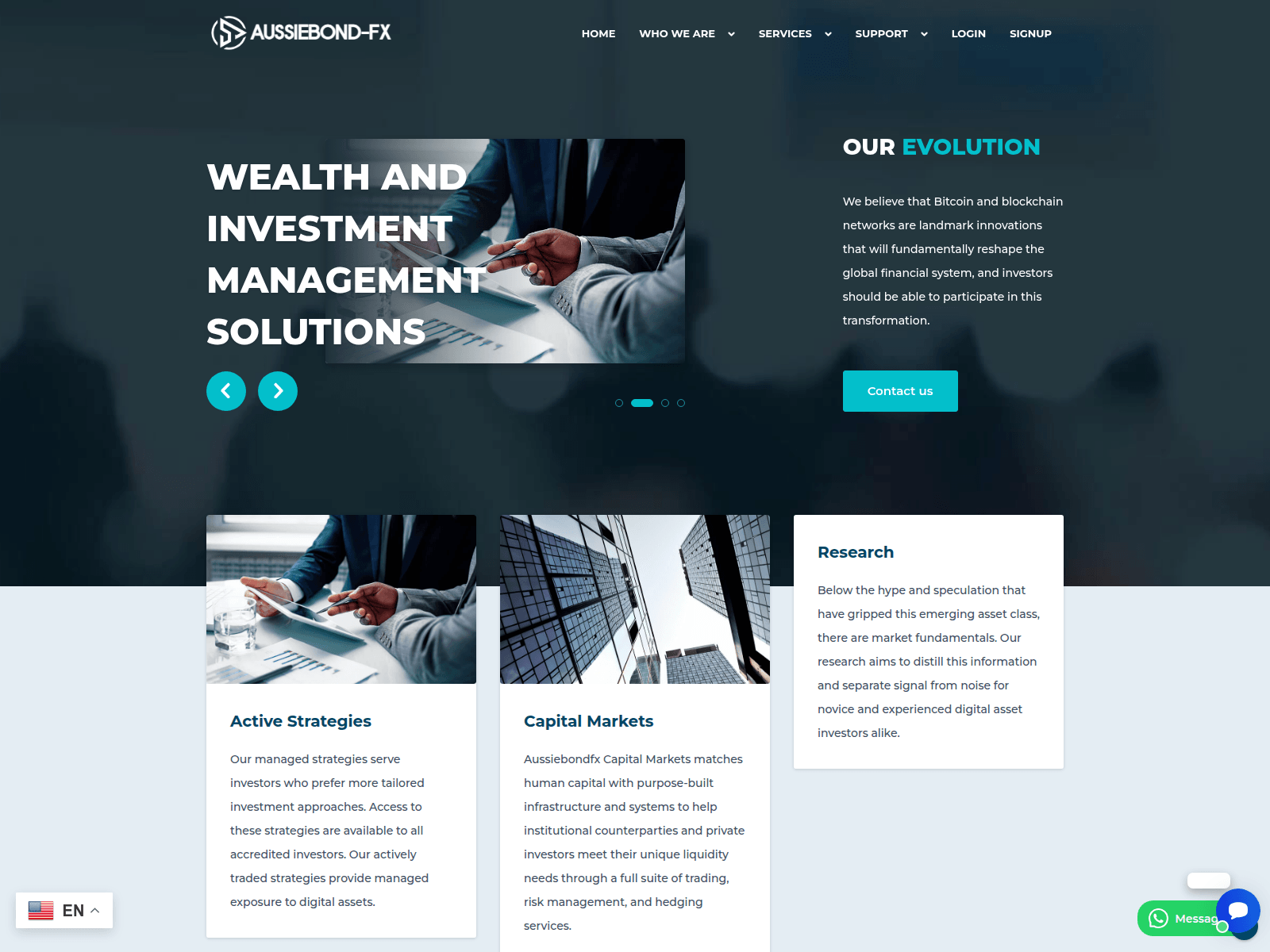 Screenshot of aussiebondfxt.com