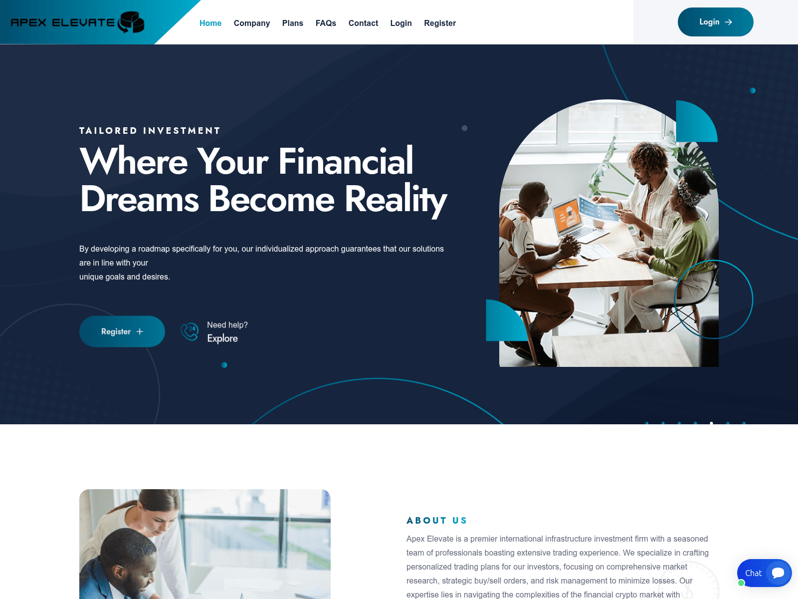 Screenshot of apex-elevate.net