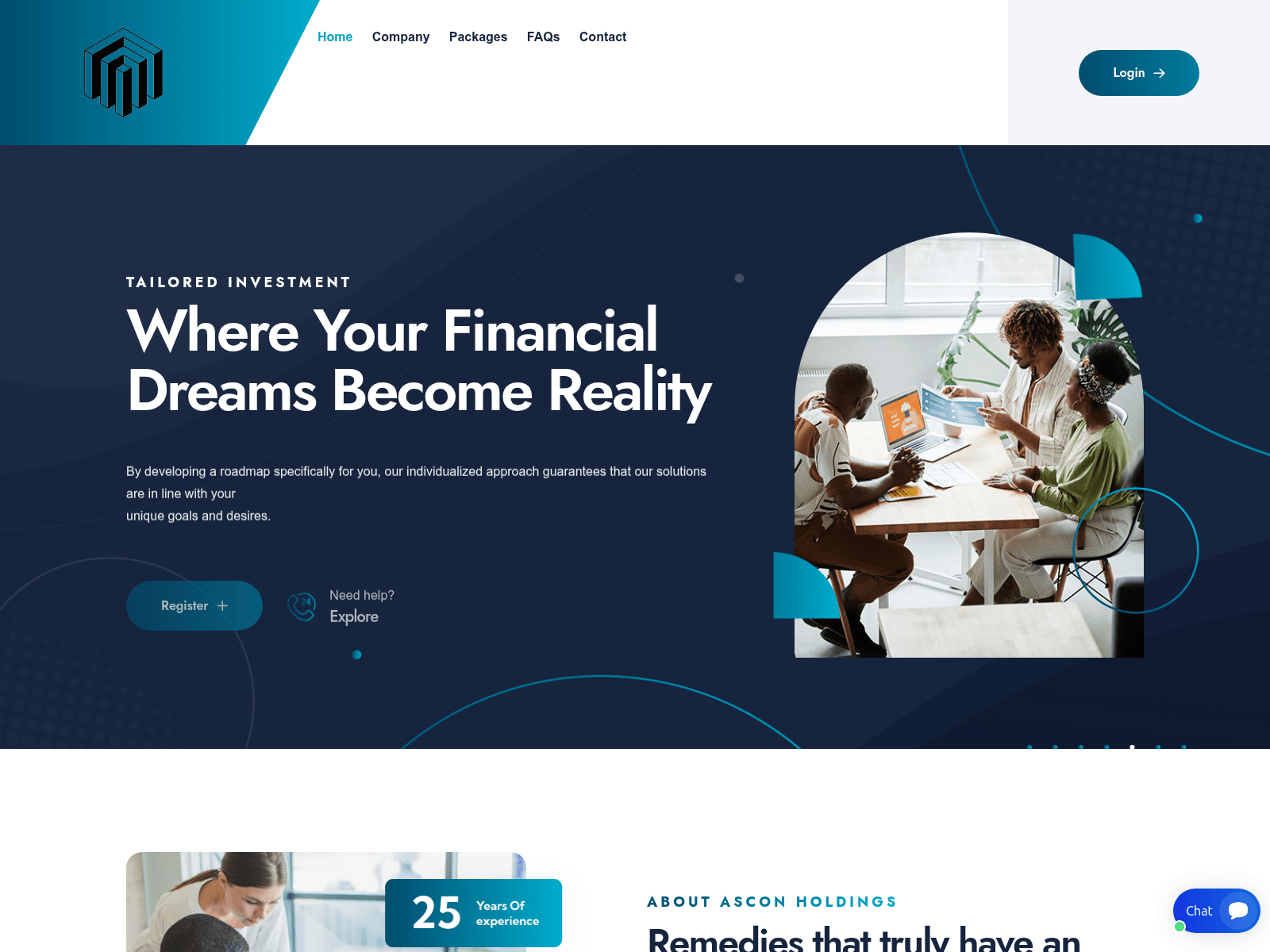 Screenshot of asconholdings.ltd