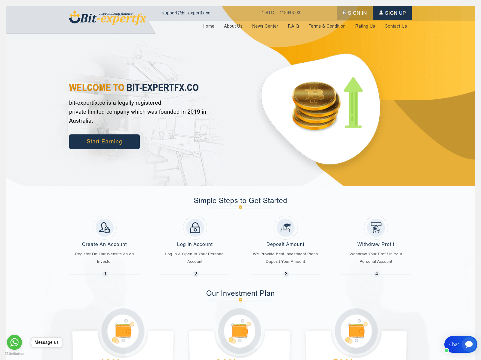 Screenshot of bit-expertfx.co
