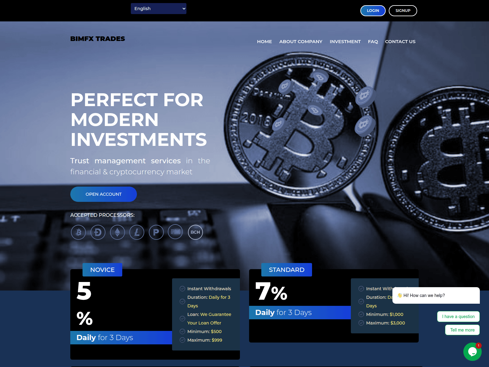 Screenshot of bimfxtrade.icu