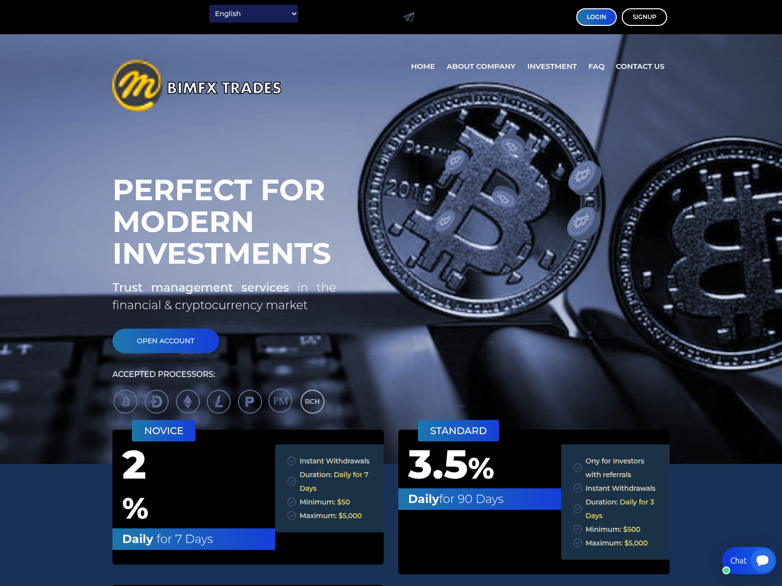 Screenshot of bimfx-trades.com