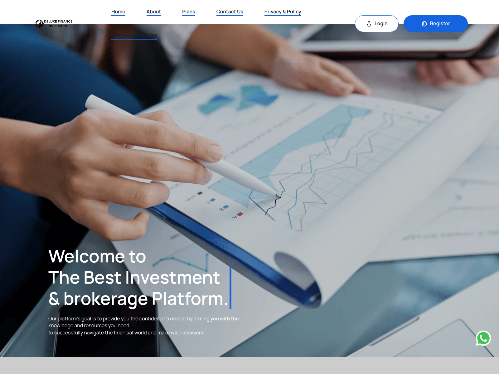 Screenshot of deluxefinanceinvestment.com.mercatorgenius.org