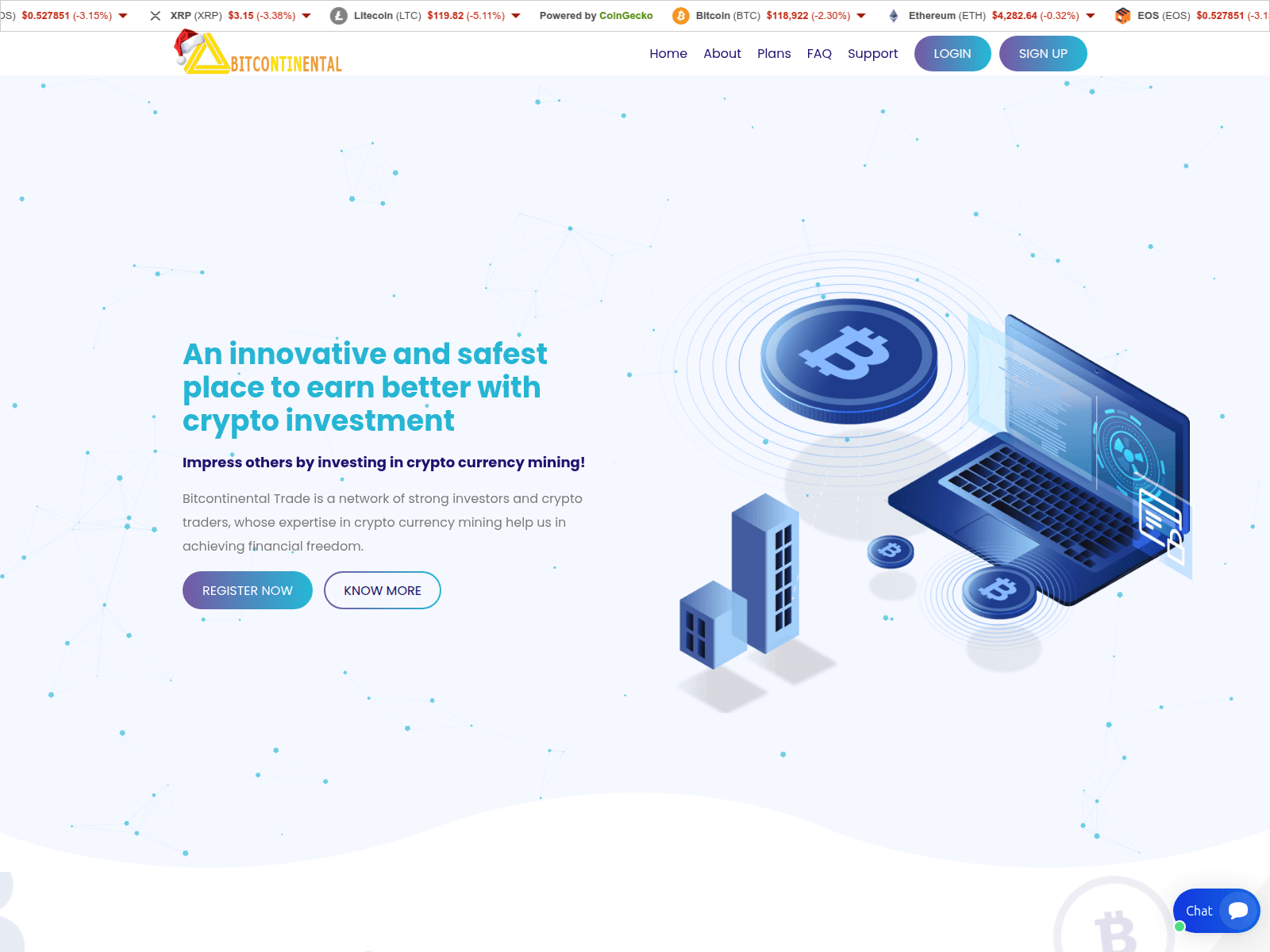 Screenshot of bitcontinentaltrade.com