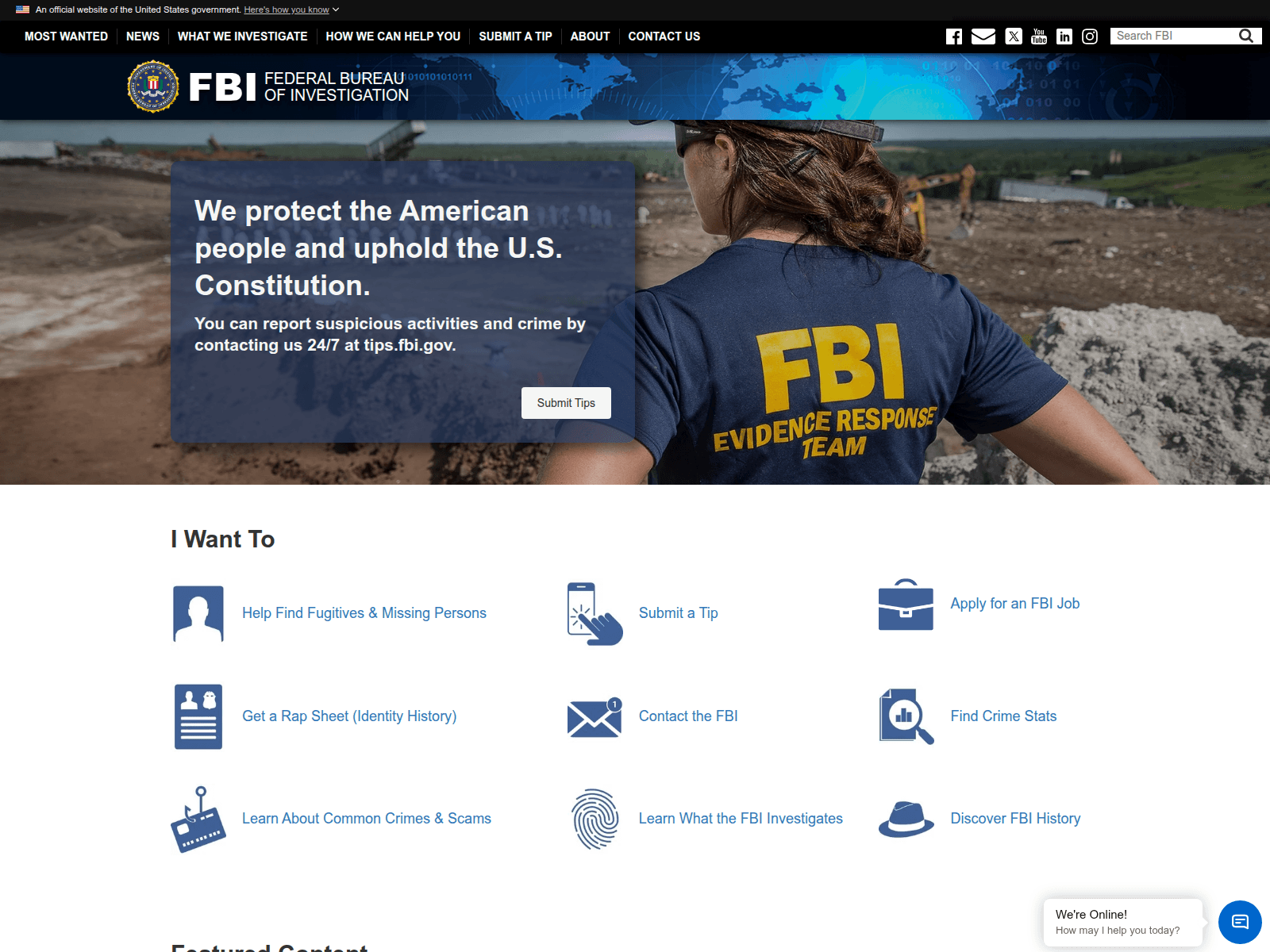 Screenshot of fbigovquantum.com