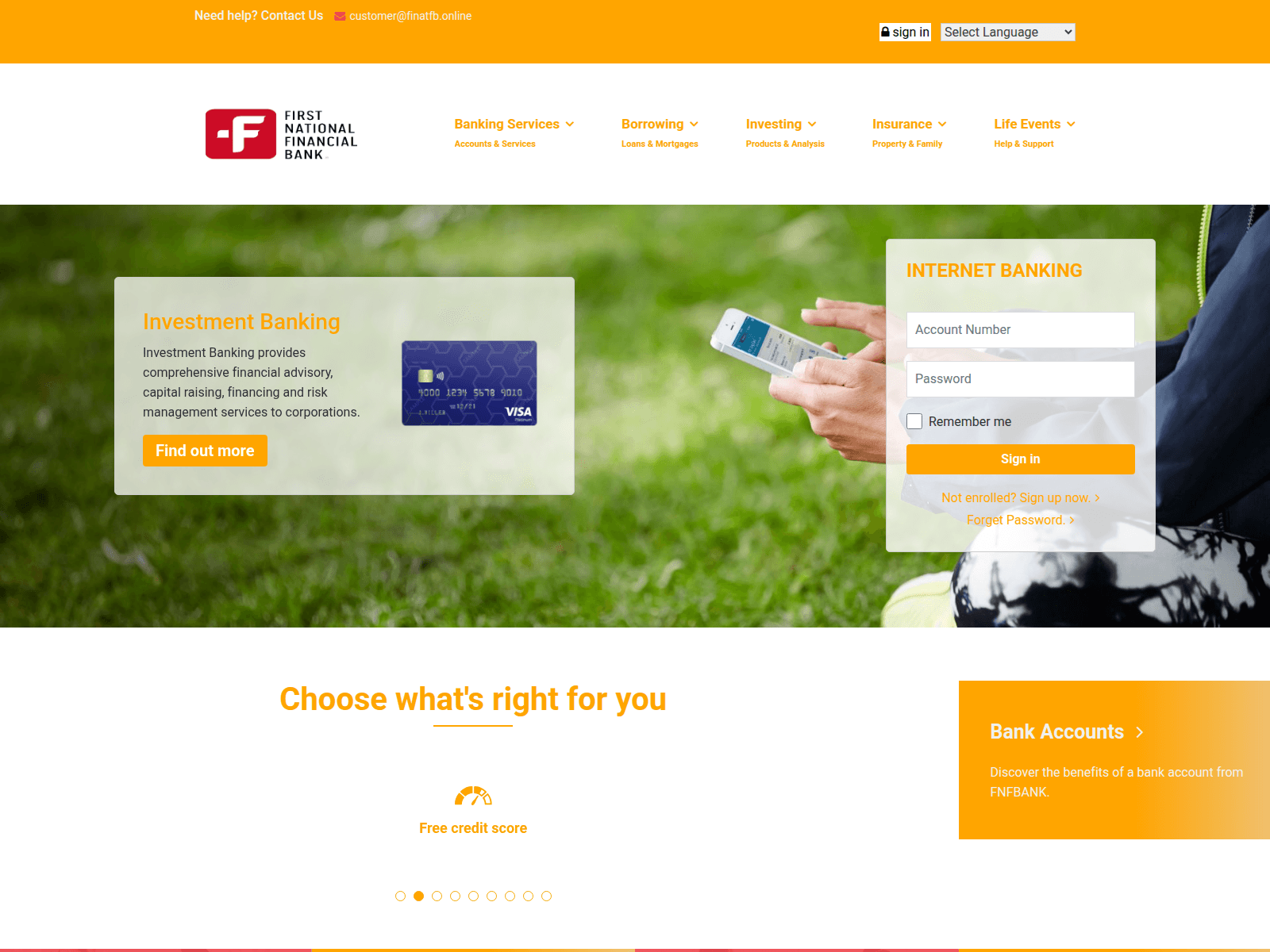 Screenshot of finatfb.online.iccb.online
