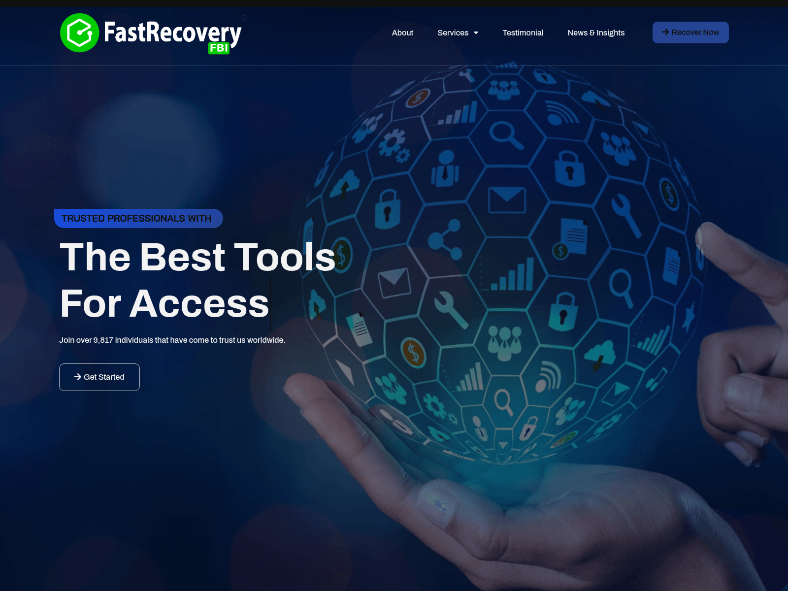 Screenshot of fastrecovery.icu