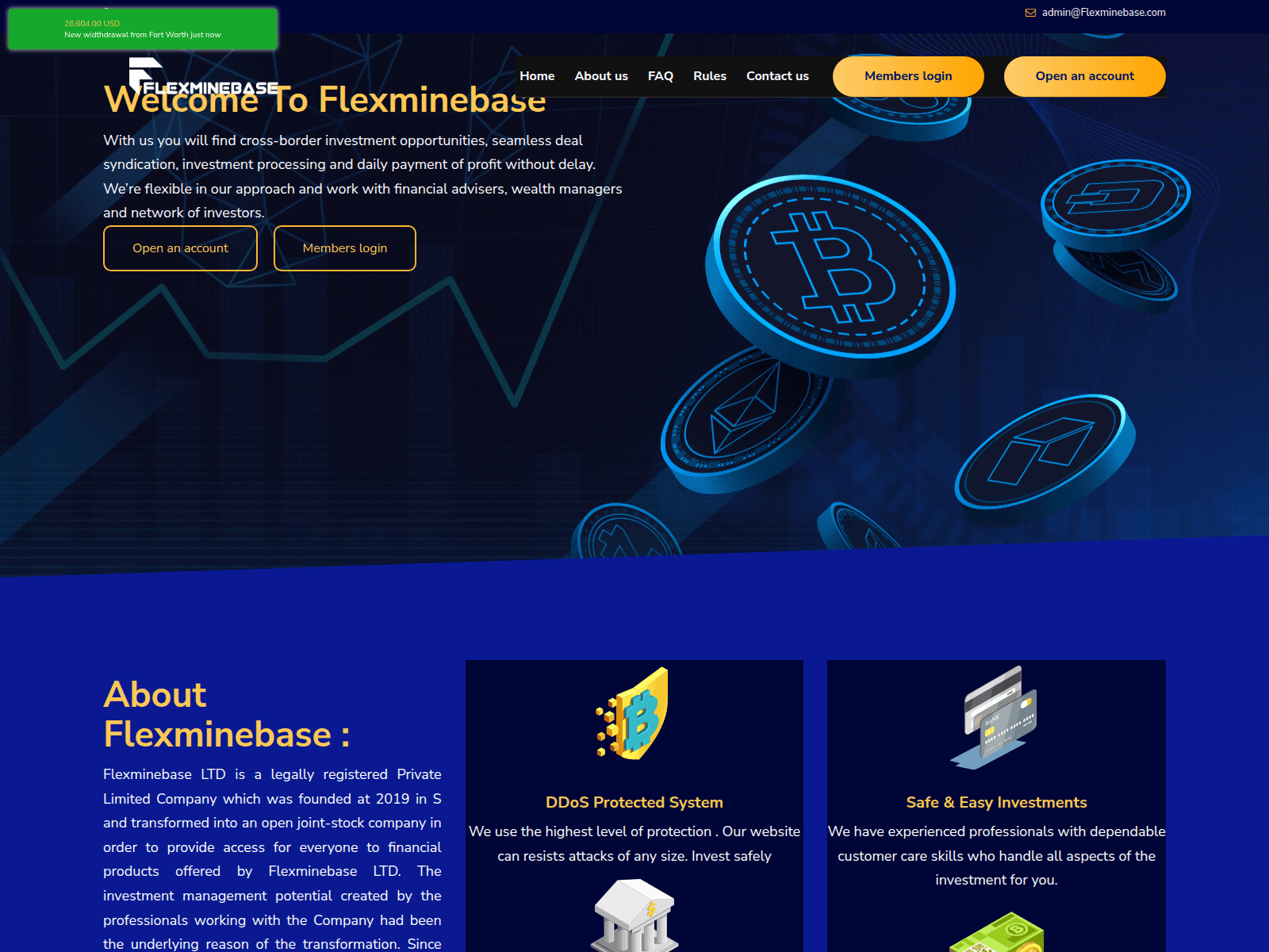 Screenshot of flexminebase.com