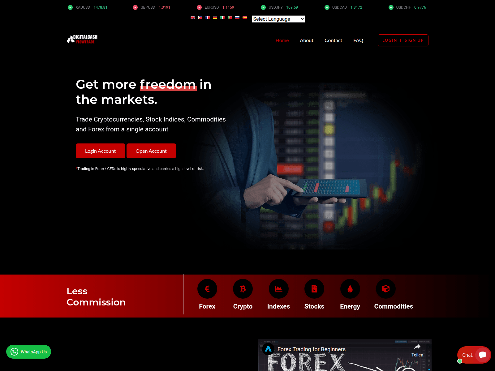 Screenshot of dgtcashflowtrd.com