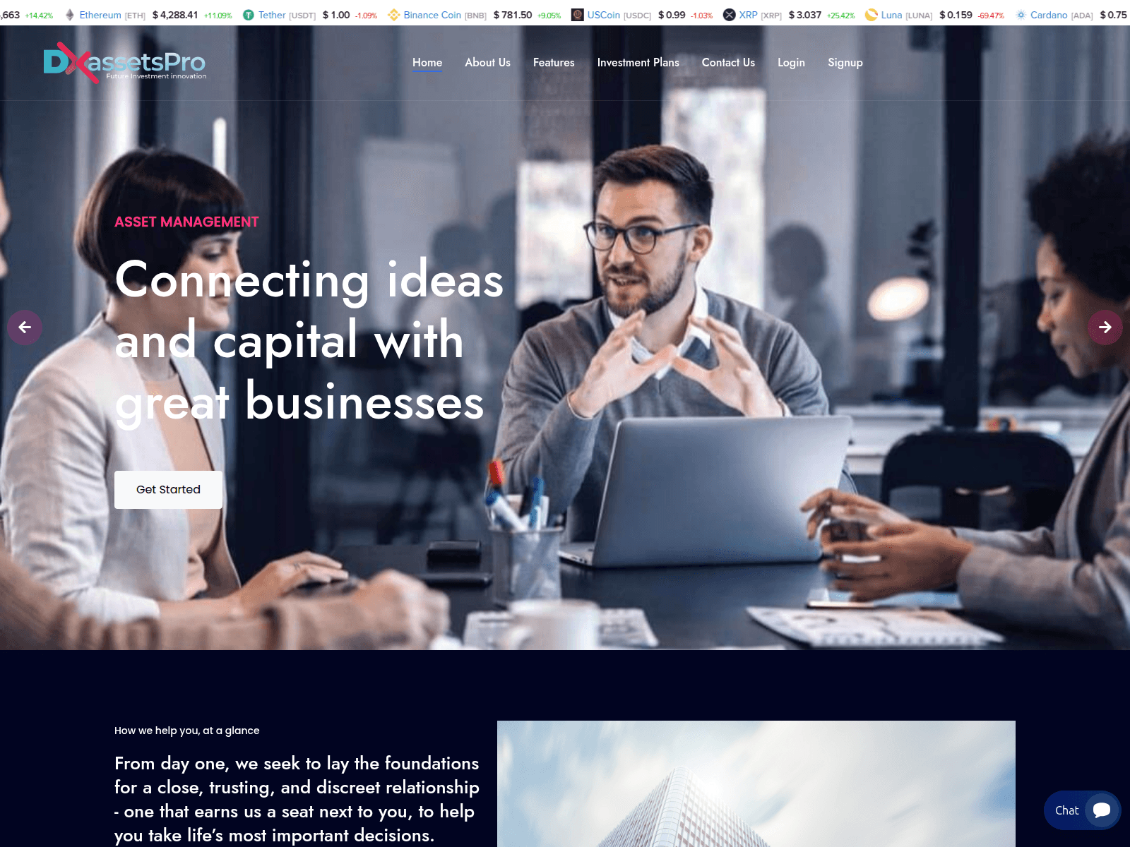 Screenshot of dxassetspro.com